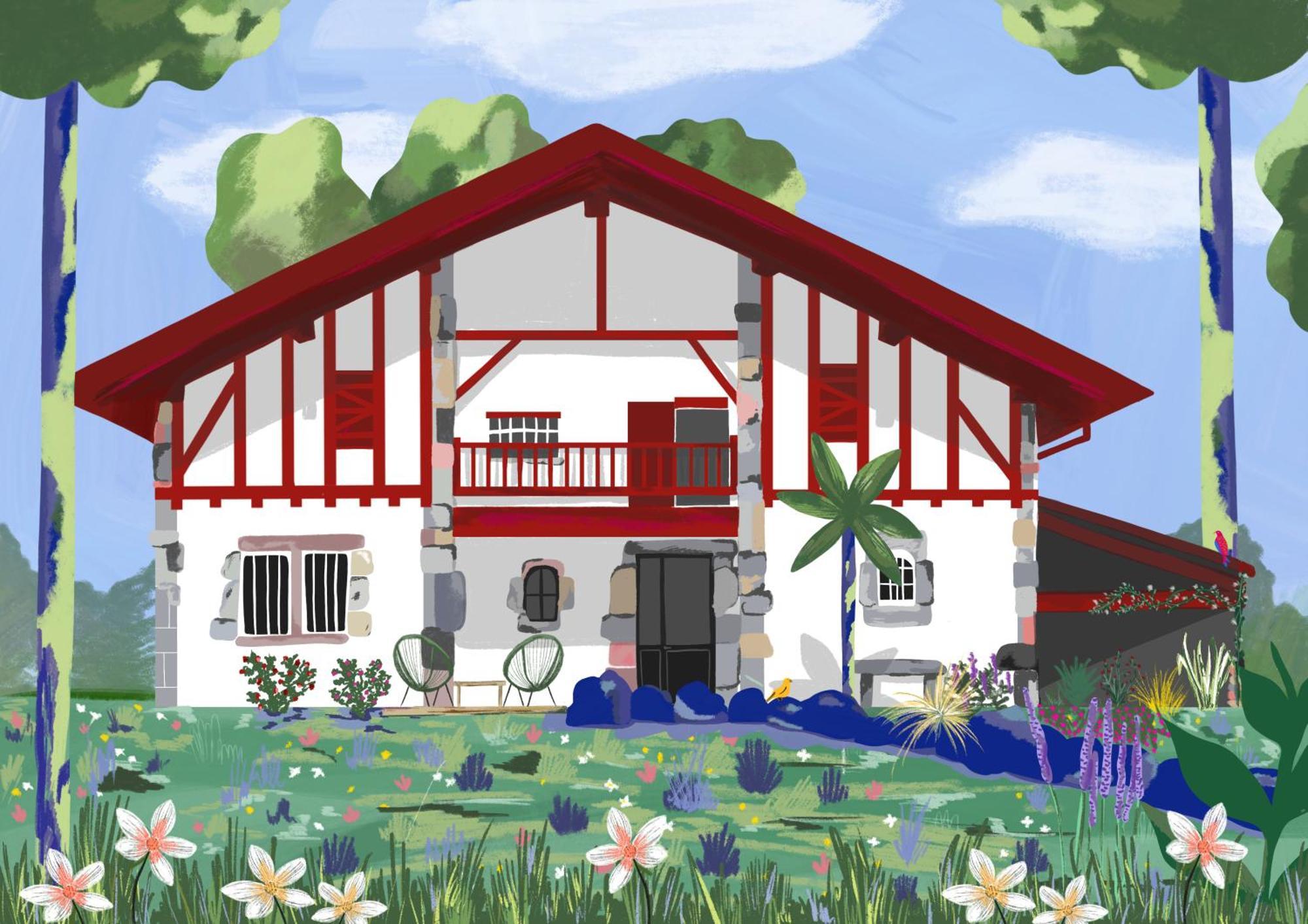 Maison D'Hotes Villa Xaran Erdian 埃斯珀莱特 外观 照片